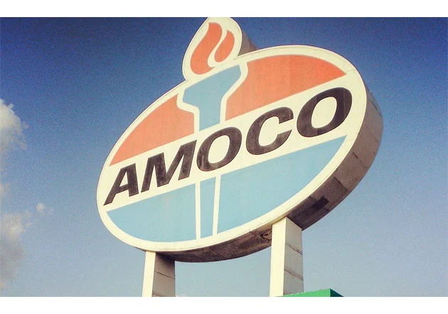 Amoco Gas Station Sign