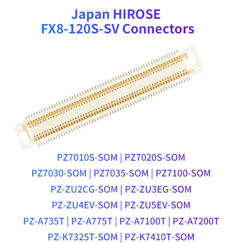 120-pin Connectors Japan HIROSE FX8-120S-SV for ZYNQ Aritix-7 Kintex-7 SOM