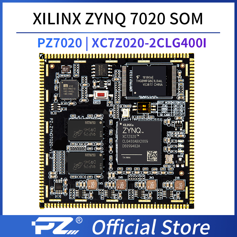 Puzhi 7020 SOM Xilinx Zynq-7000 SoC XC7Z020 FPGA Core Board Industrial Grade System on Module Stamp Hole ZYNQ 7000