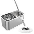 The Design Elegance of the Stainless Steel Flat Mop Bucket Set
