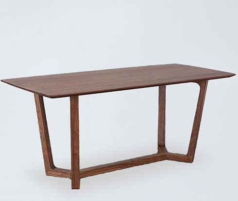 DT12 Nordic Design Rectangle Solid Oak Wood Table