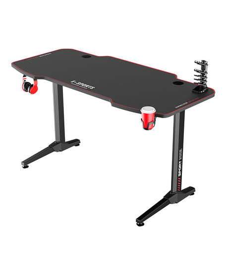 T-shaped Computer Gamer Desk with Full Coverage Waterproof Mouse Pad EG 1400