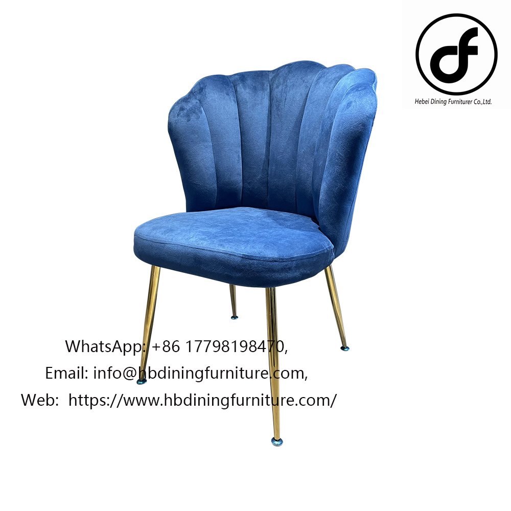 Petal Velvet Upholstered Dining Chair