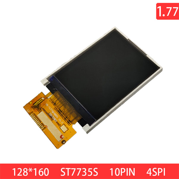 1.77 TFT LCD 128x160 QQVGA 12PIN TN 300nits TFT LCD Display Module