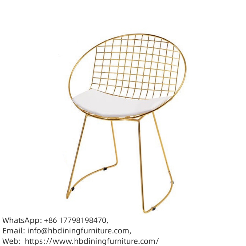 Metal Wire Chair with Round Backrest DC-W04
