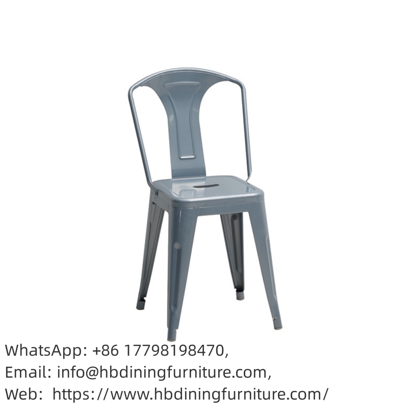 Solid Color Iron Dining Chair DC-M03