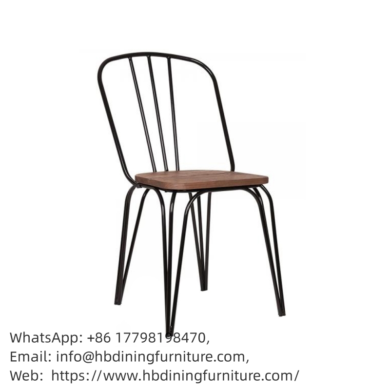 Metal Chair Bar Stools with High Backrest DC-M17
