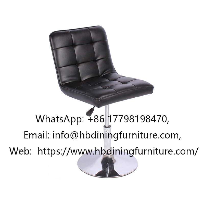 Swivel leather metal base office chair