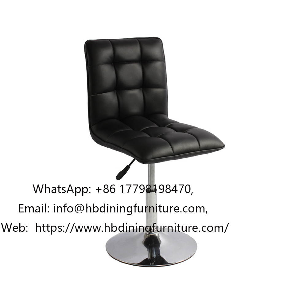 Plaid leather office chair