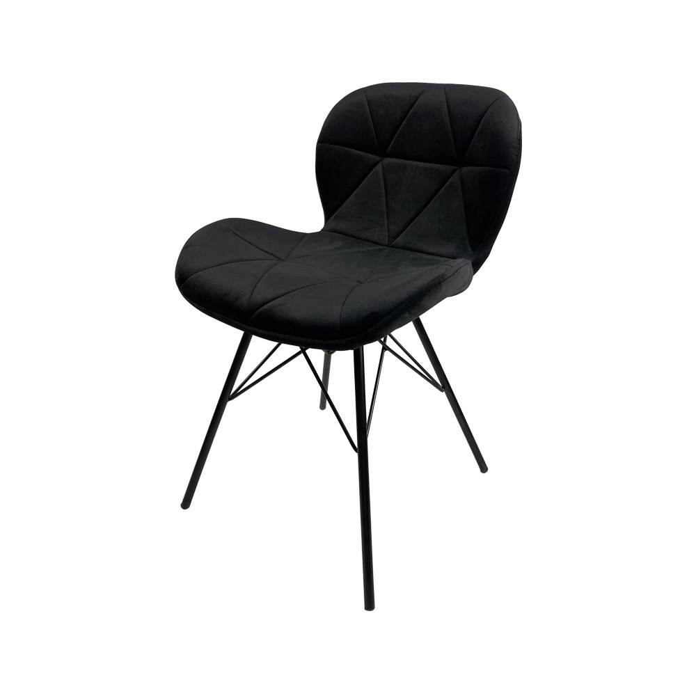 Fabric Radar Dining Chair with Metal Fixed Legs DC-F06H