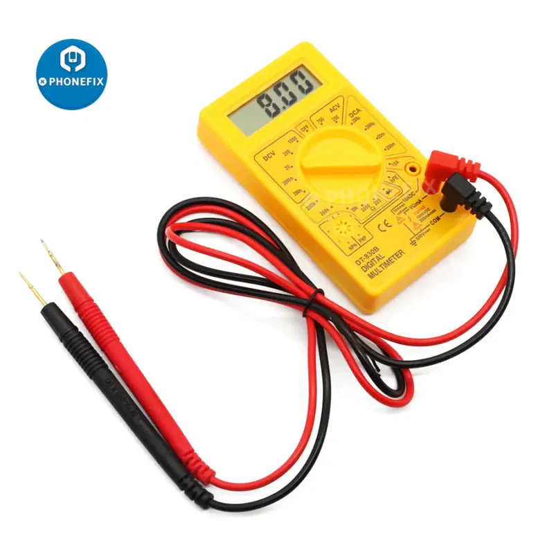 DT830B digital multimeter handheld AC/DC is used to test DC voltage and DC current
