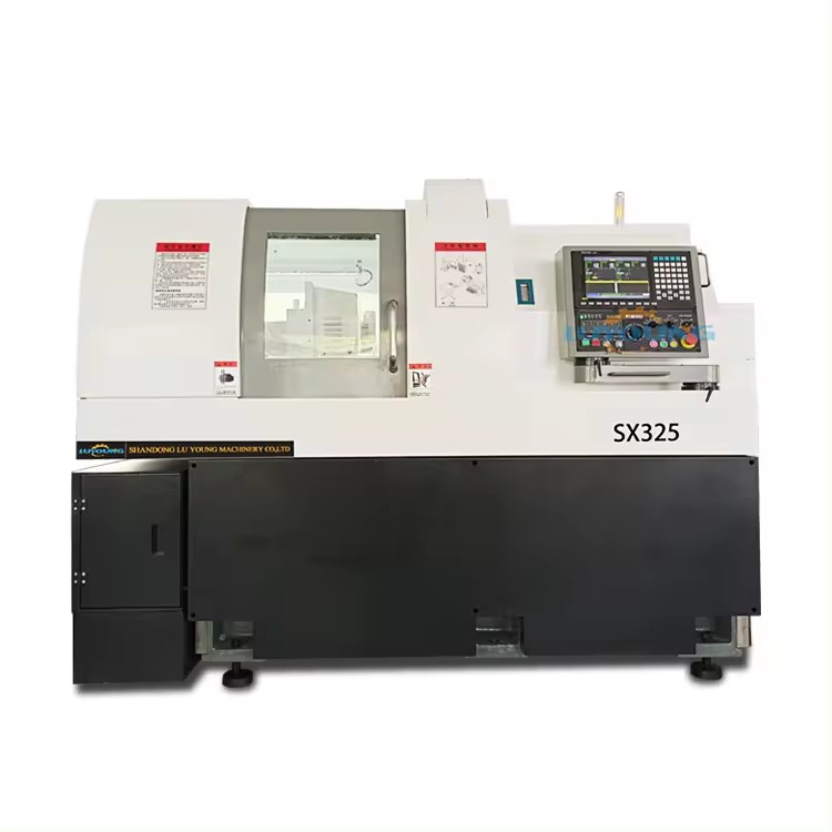 sm325 China automatic high precision swiss 2 spindle cnc lathe machine