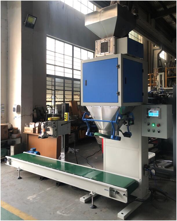 Semi-automatic fertilizers bagging machine, complete machine in stainless steel Rice Packing Machine 8bags per min Bagging Line for the Composting Facility Powdered Products Packing Machine new system