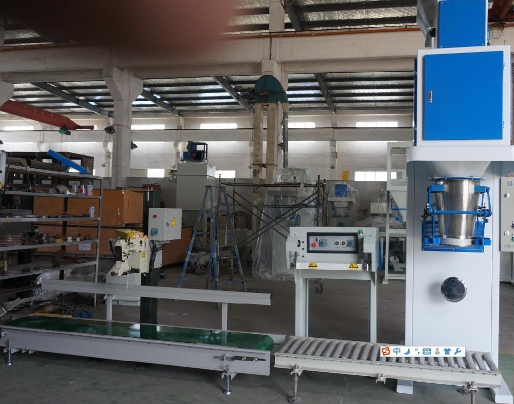 25kg fertilizers Fully Automatic Bagging Line Semi-automatic fertilizers bagging machine, complete machine in stainless steel Rice Packing Machine 8bags per min Bagging Line for the Composting Facilit