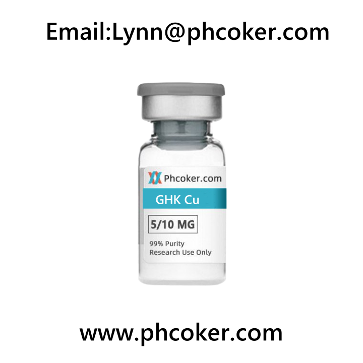 Skin care peptide GHK-Cu 50mg 100mg vial from peptide manufacturer GHK-Cu powder at favorable price