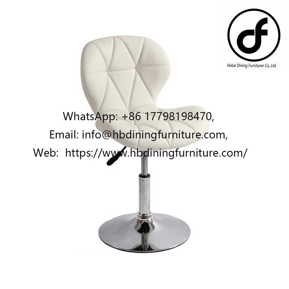 Factory supplier Iron legs leather PU chairs