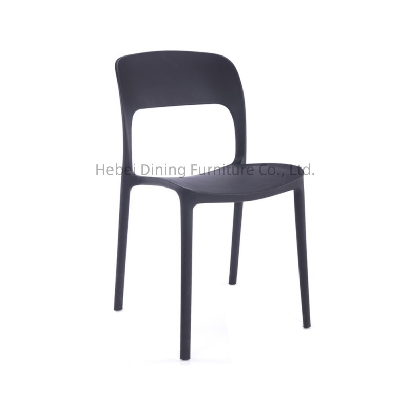 PP Dining Chair Plastic Backrest Stackable DC-N37