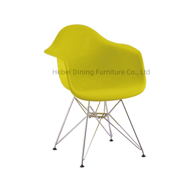 Plastic Dining Chair with Thin Iron Legs DC-P02M