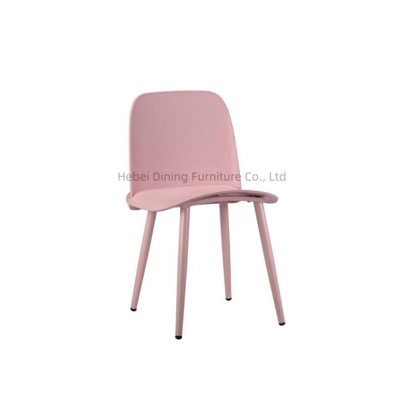 Plastic Dining Chair with Iron Legs DC-P81