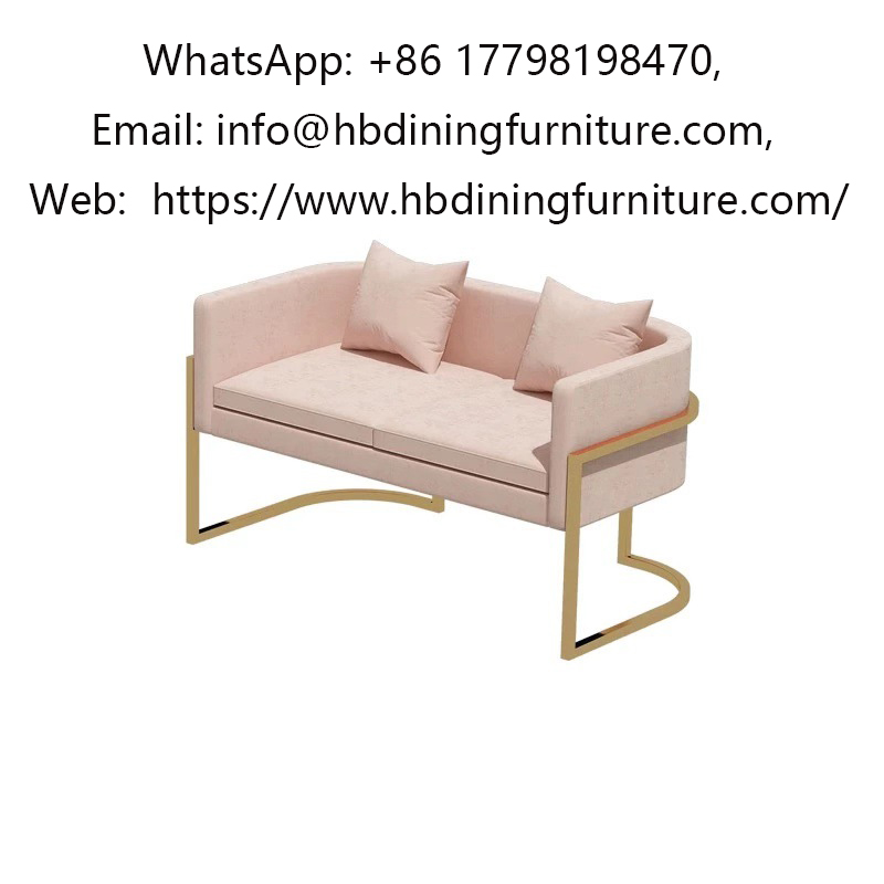 Living room pink armrest sofa armchair