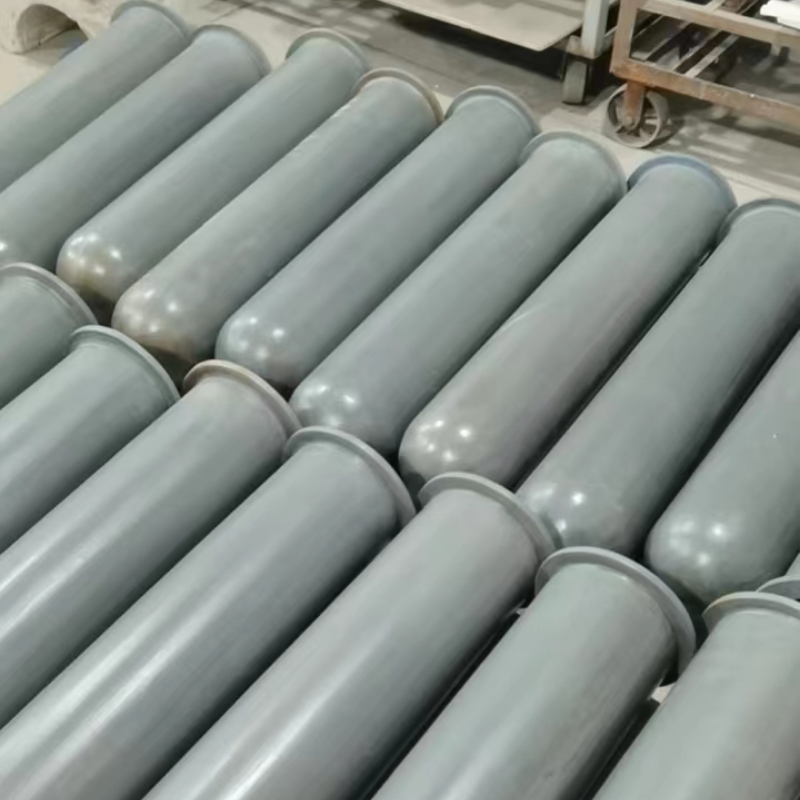 NSiC tube, advanced NSiC radiant tube, nitride bonded silicon carbide heating protective tubes
