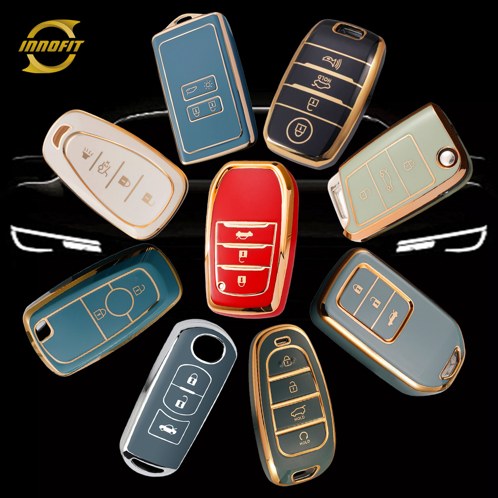 Innofit Tpu Car Key Cover Fob Case Factory For Toyota Renault Volkswagen Mazda Ford Hyundai Honda Kia Chevrolet Auto Accessories