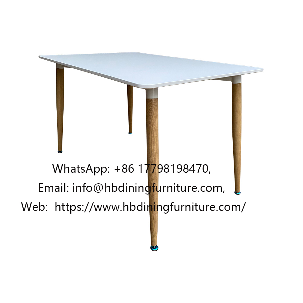 MDF Table Rectangular Dining High Legs