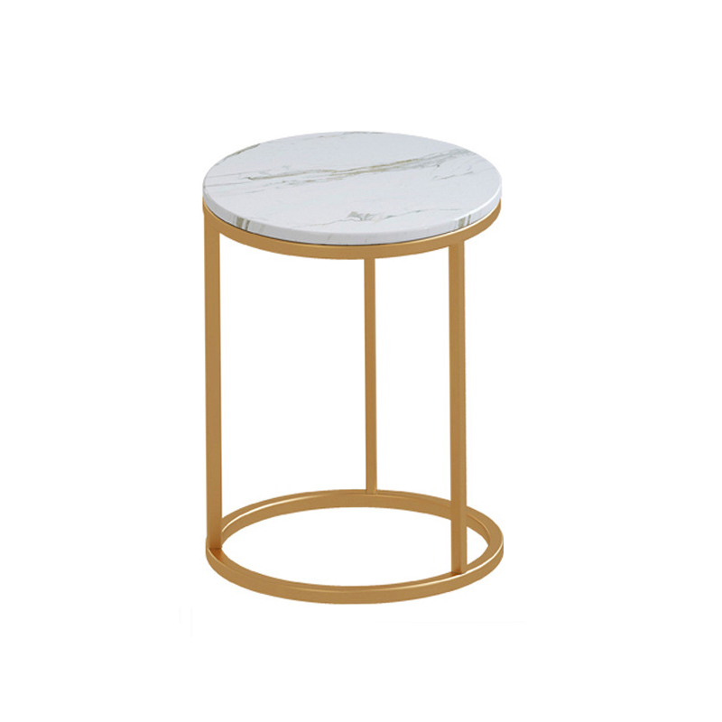 Metal Frame Marble Dining Table