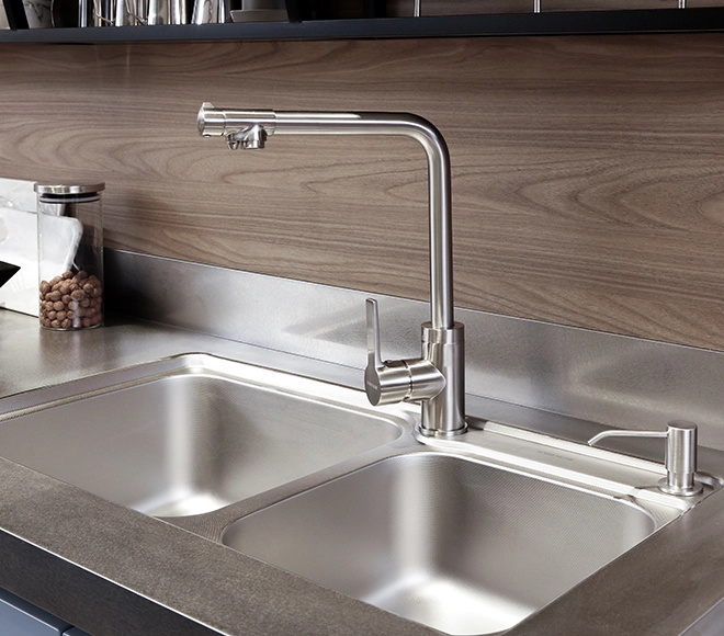Italian Smart Kitchen Cabinets Marble Stainless Steel Modern Designs