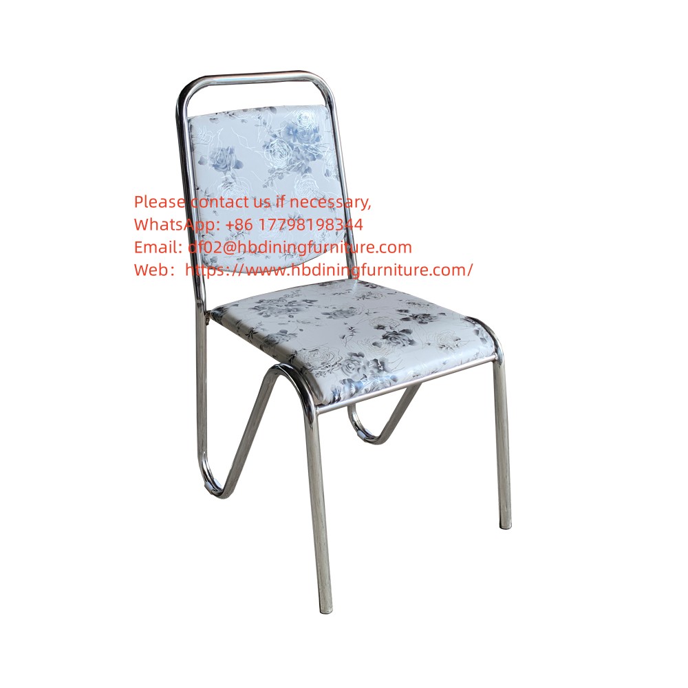 Metal frame dining chair