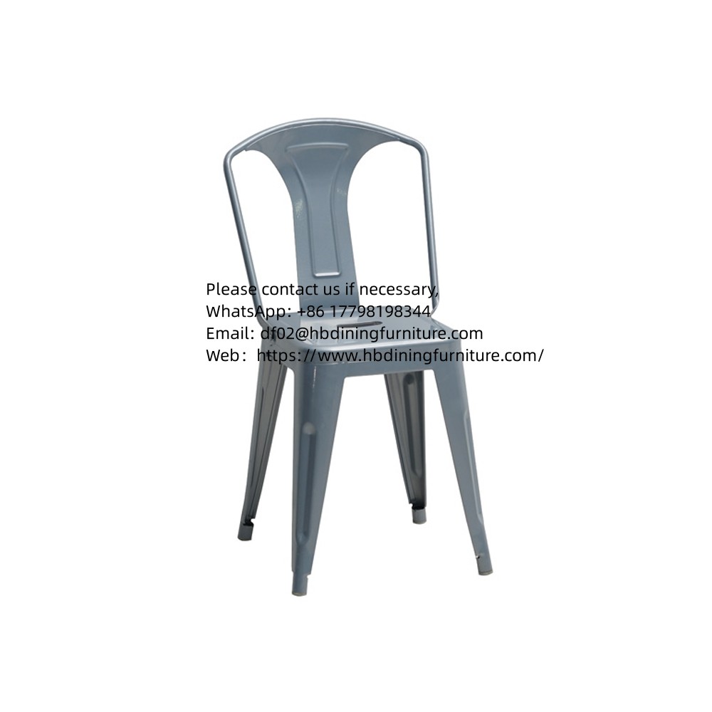 Metal frame dining chair
