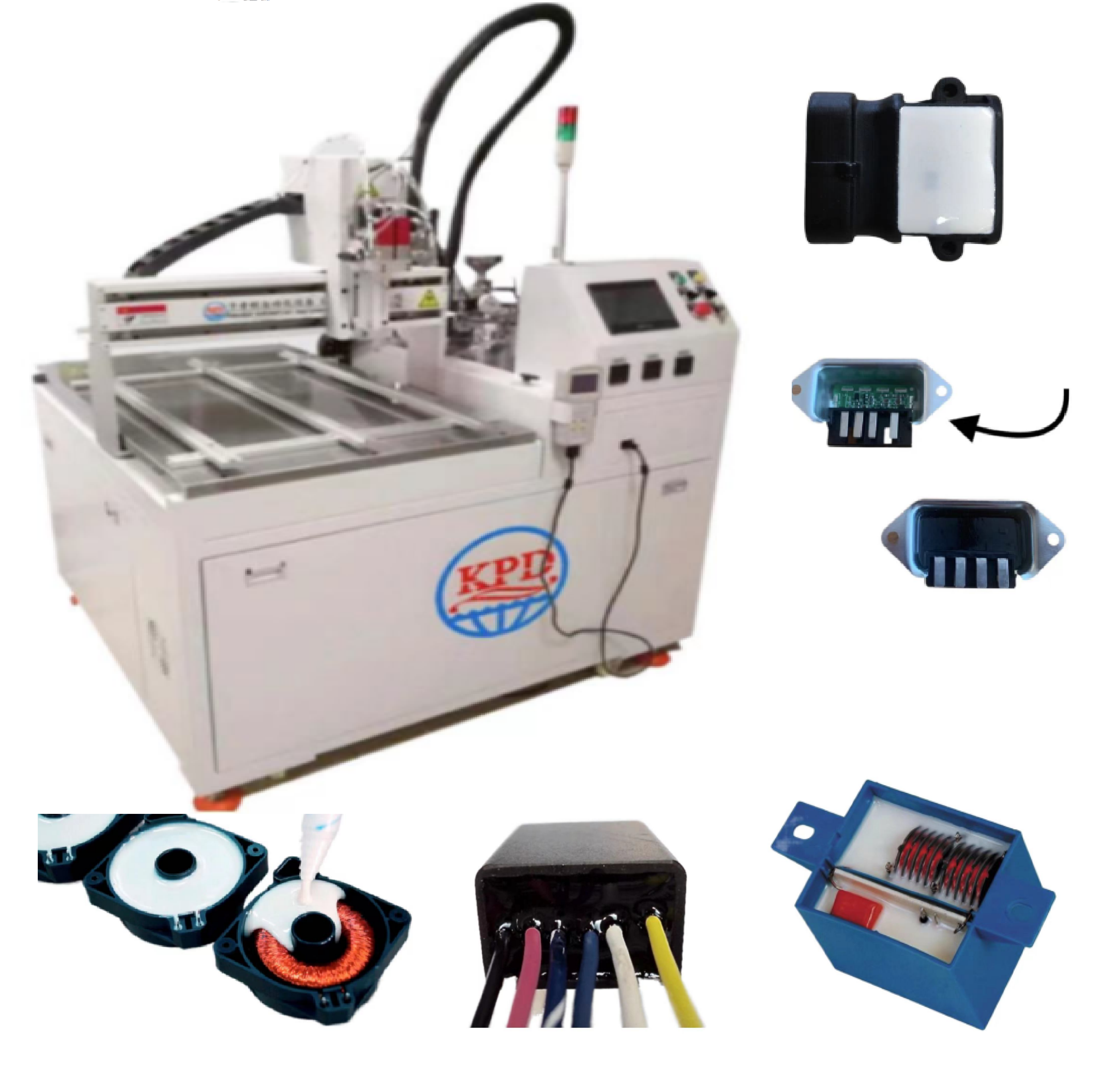 Automatic Two Components Glue Mixer and Dispensing Machine Automatic Epoxy Resin Ab Glue Solder Paste Machine Dispensing Robot