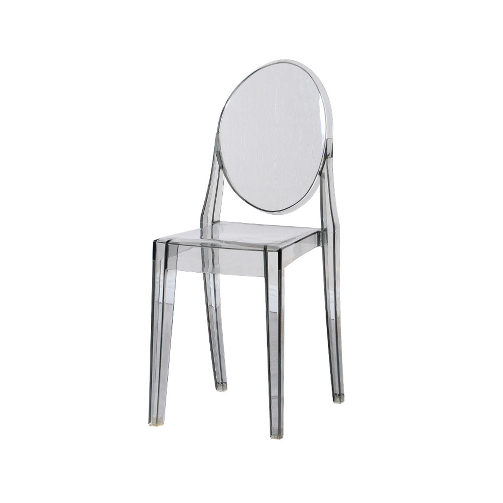 Acrylic or PC Transparent One-piece Stackable Chair