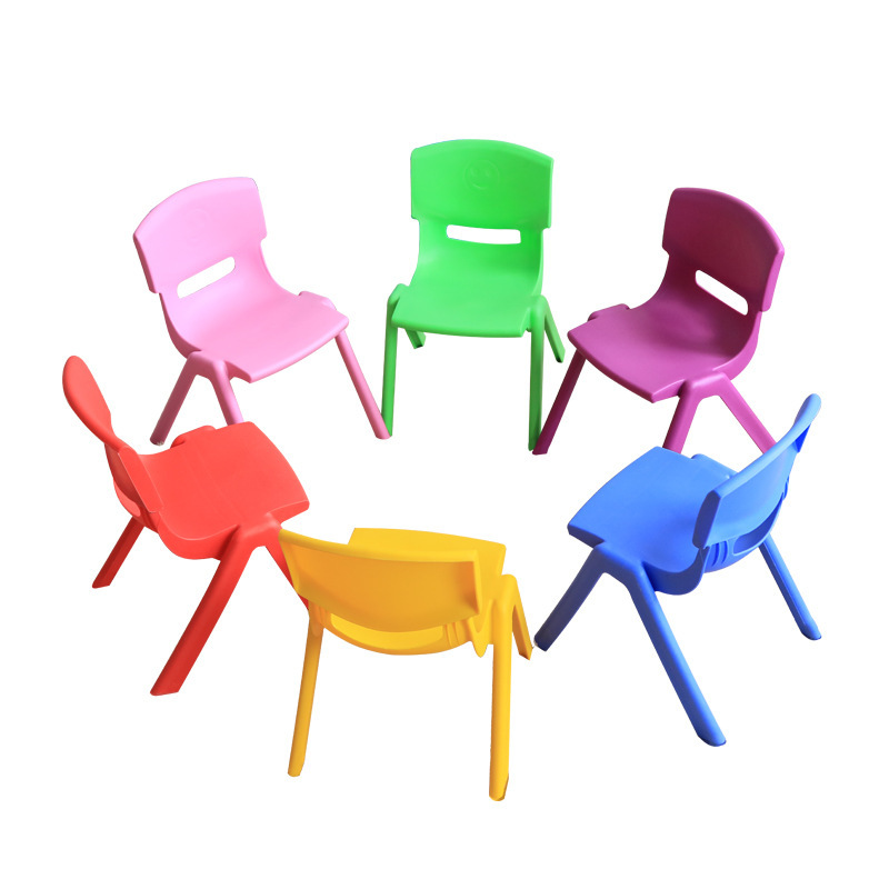 Colorful Stackable All-Plastic Children's Dining Chair