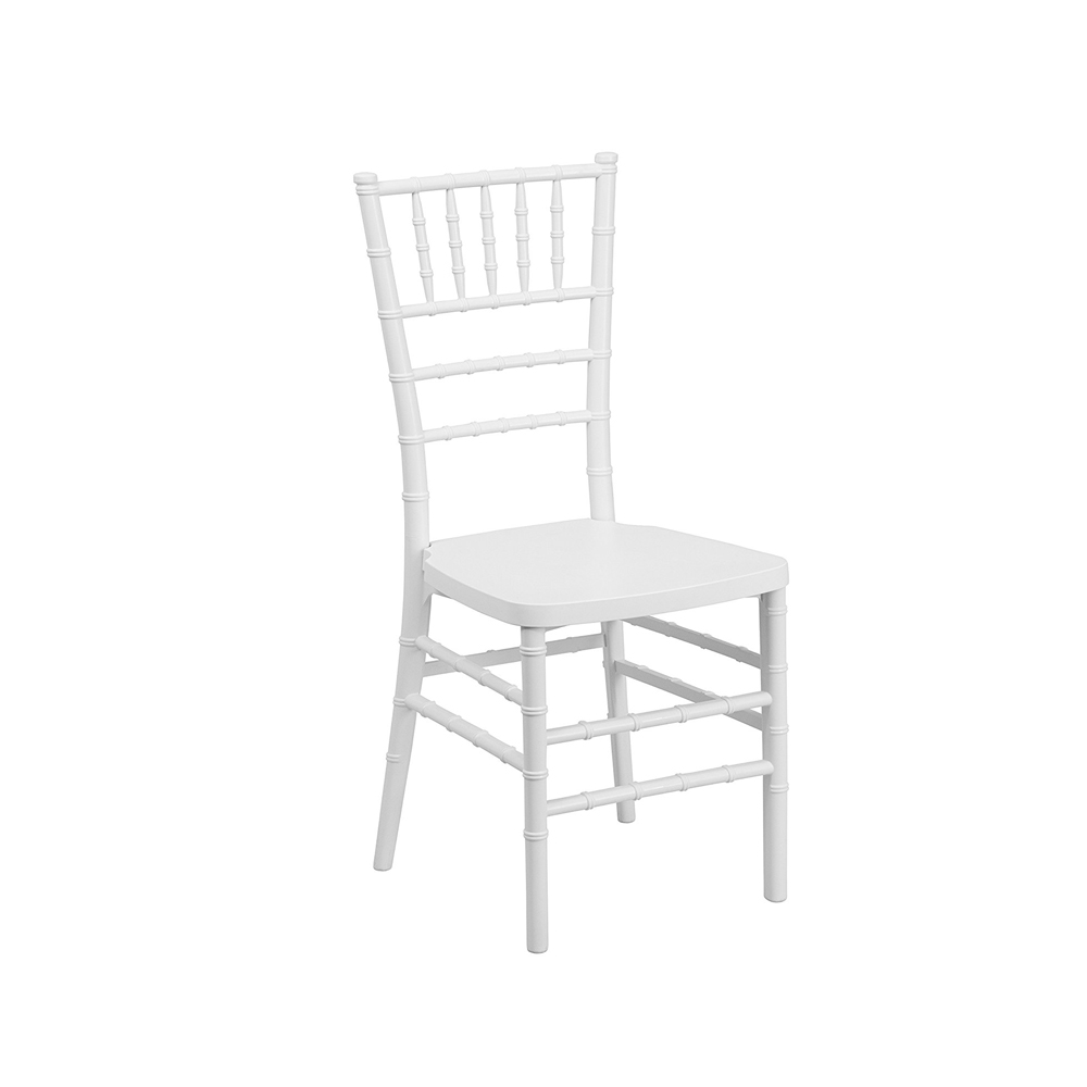 White Plastic Chair Parallel Bar Backrest 