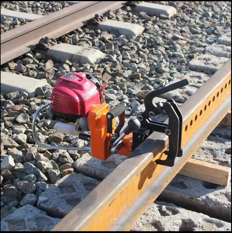 Internal Combustion rail drilling machine for rail construction
