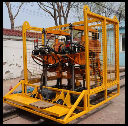 Automatic rail tamping machine for track ballast tamping work