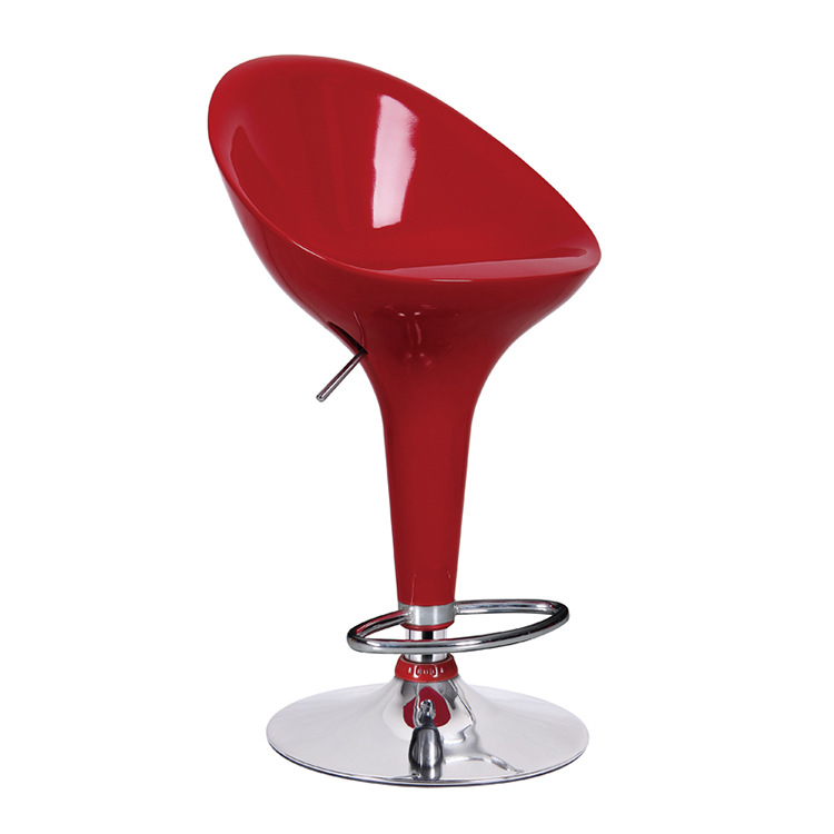 Adjustable Plastic Bar Chair with Slip-Ons