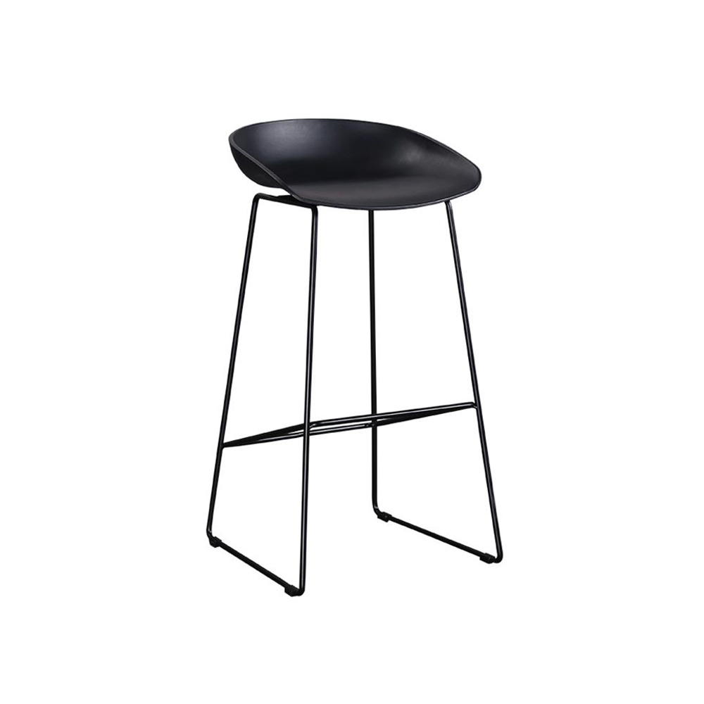 Counter Height Stool Chairs Metal Frame and Colourful Seat