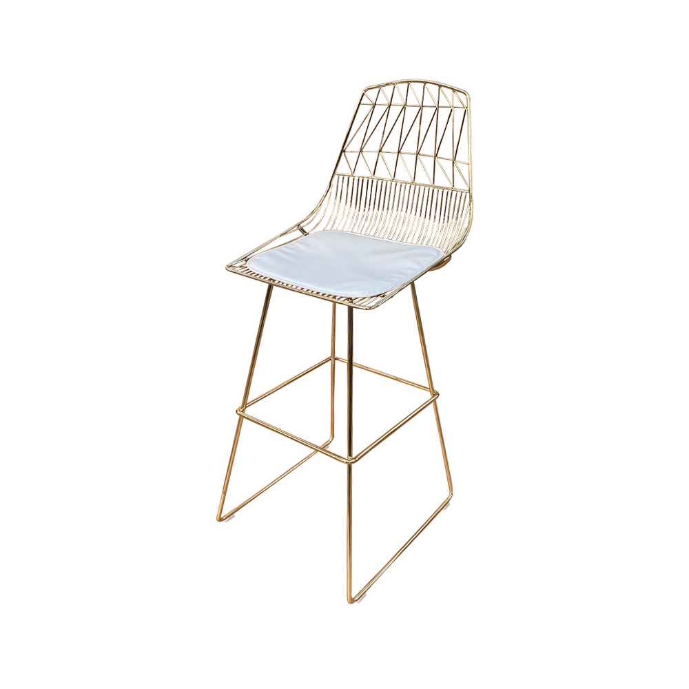 Outdoor Wire Chair with Seat Cushion
