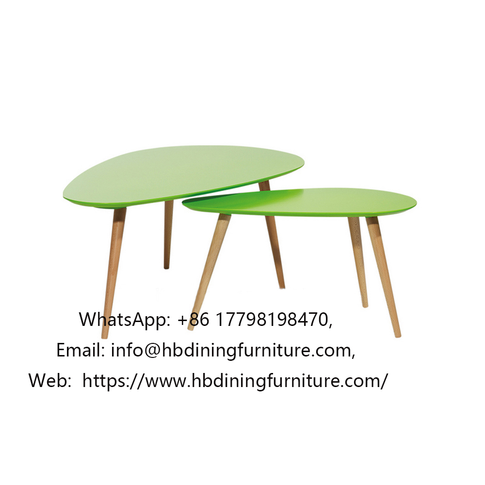 MDF Coffee Table Low Triangular Wooden Legs DT-M18