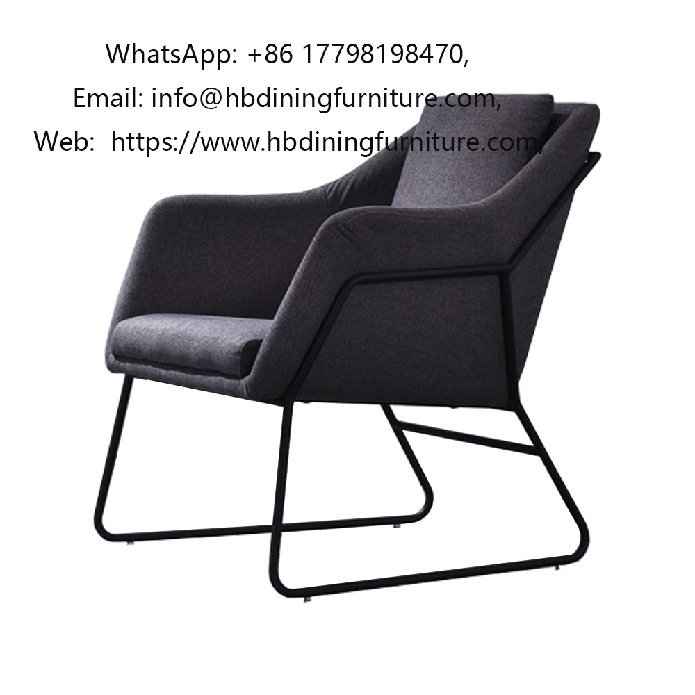 Upholstered Sofa Chair Metal Frame DS-05