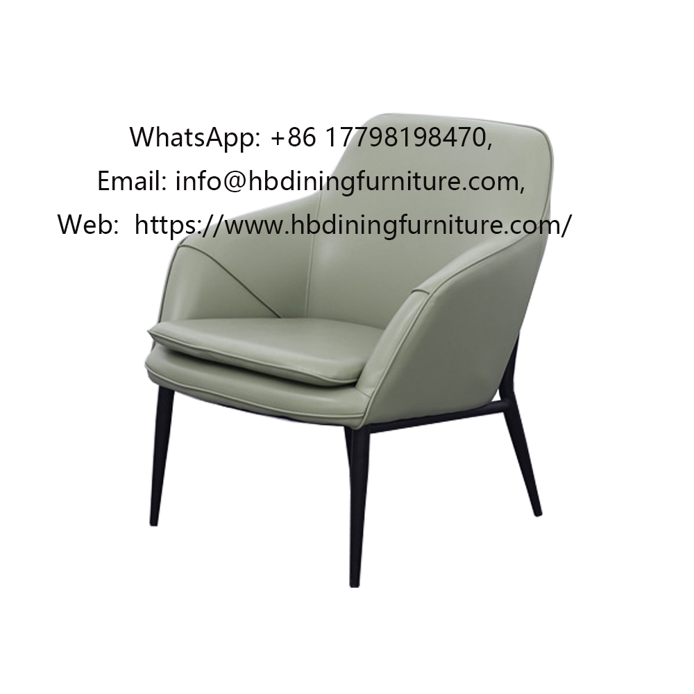 Single Leather Upholstered Sofa Chair DS-09