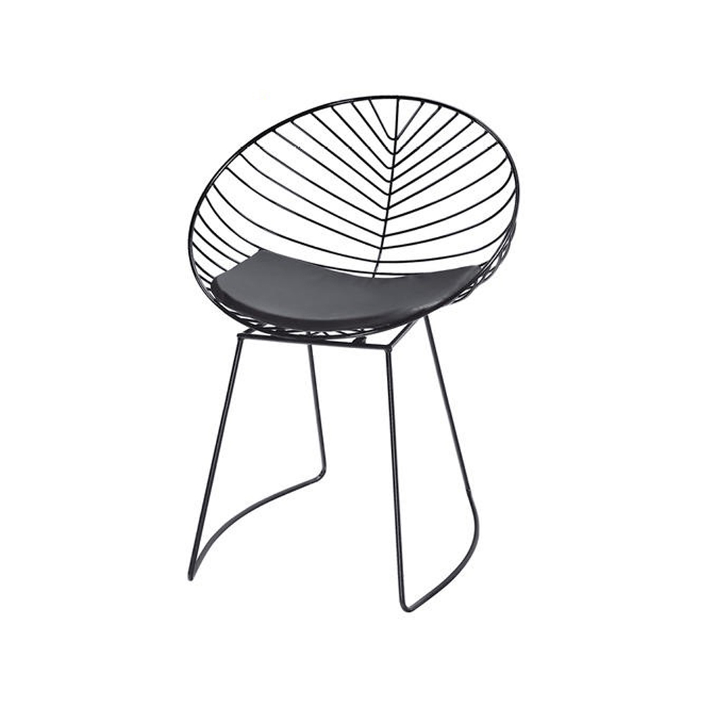 Hollow Wire Chair with PU Cushion 