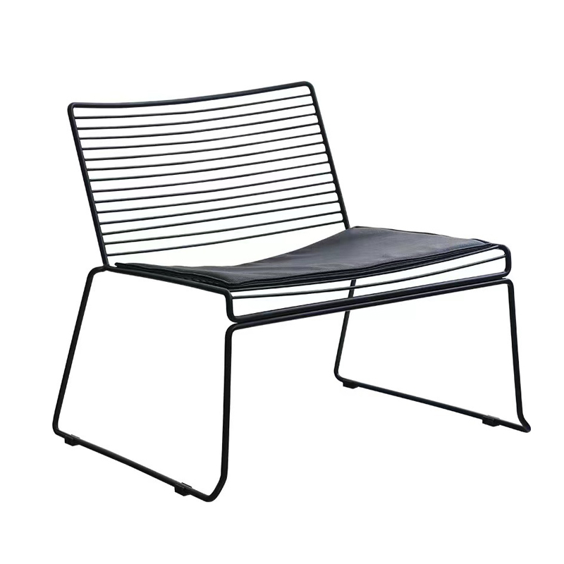 Hollow Design Black Wire Dining Chair