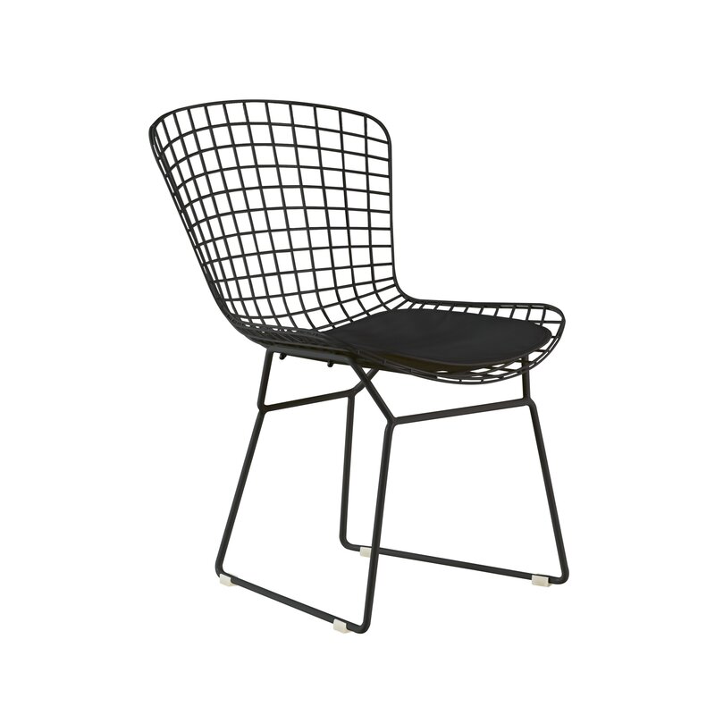 Industrial Metal Chairs Hollow Wire Dining Chair 
