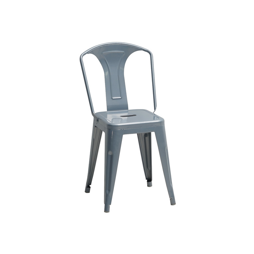 Solid Color Iron Dining Chair