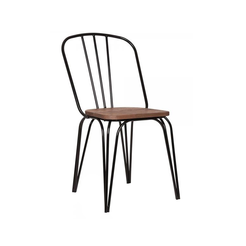 Metal Chair Bar Stools with High Backrest