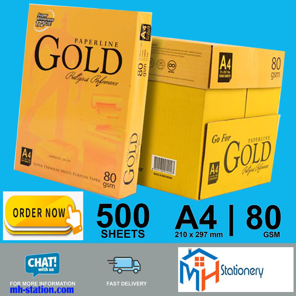 Paperline gold A4 copy paper 80 gsm premium