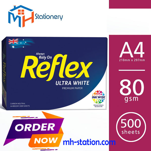 Reflex copy paper A4 80 gsm bulk sale